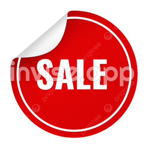 Sale Sticker Curled Emblem Tag, Corner, Special, Promotion And - Coupon Promo Circle Design Blue