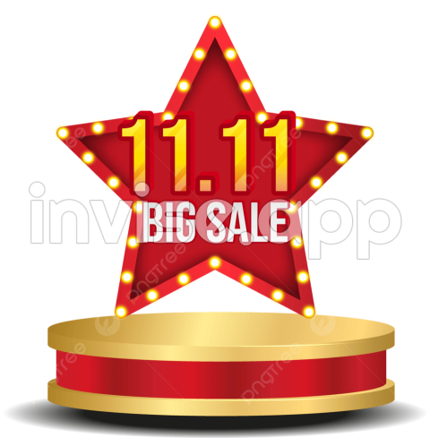 Promo Sale Akhir Tahun - 11 Sale Podium Promo, Sale, Harbolnas, 11 And Vector With