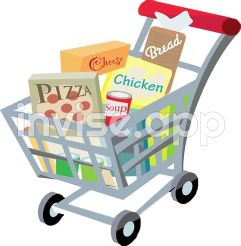 Shopping Clipart - Shopping Cart Clipart Transparent Stick