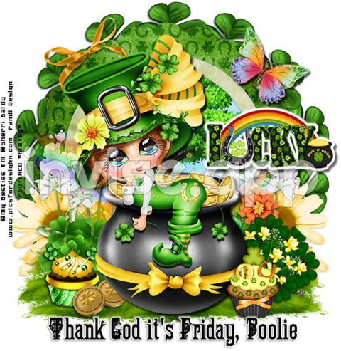 Thank God Its Friday Clip Art - Download Thank God It"S Friday, Poolie Bl Cartoon Clipartkey