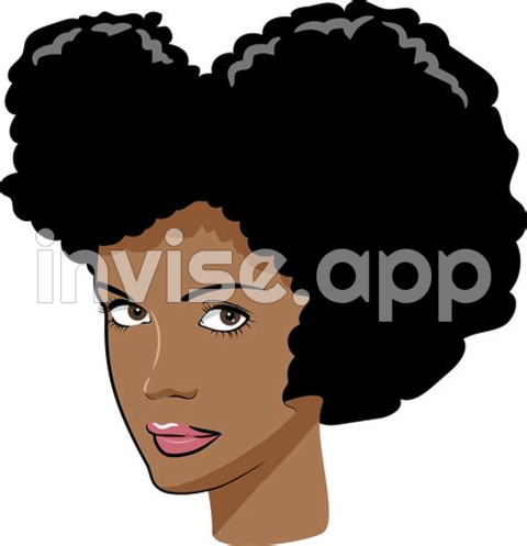 Black Woman Clip Art - Black Woman Graphic Clipart Design 20962851