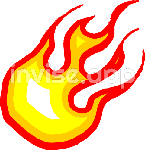 6 Cartoon Fire Flame Elements Vector (Eps, Svg, Transparent - Smoke Clip Art Free