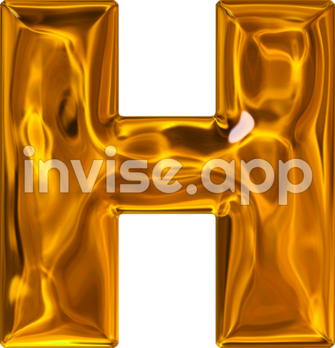 Copper Black Lettter H - Letter H Transparent Image Download, Size 449X467Px